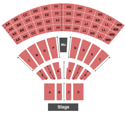 Mystic Lake Amphitheatre Mystic Lake Amphitheatre Seating Chart